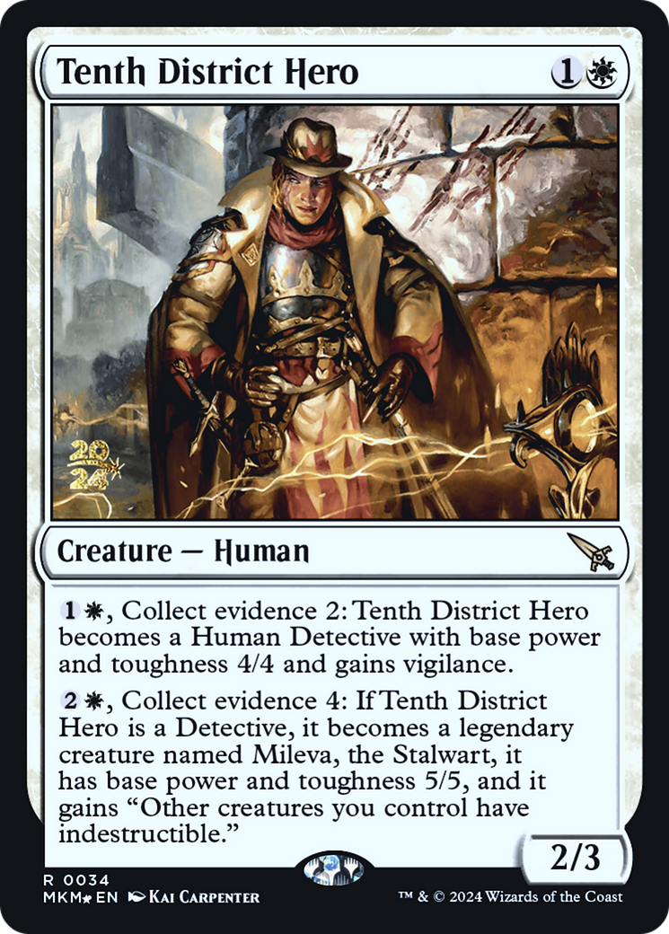 Tenth District Hero [Murders at Karlov Manor Prerelease Promos] | The Time Vault CA