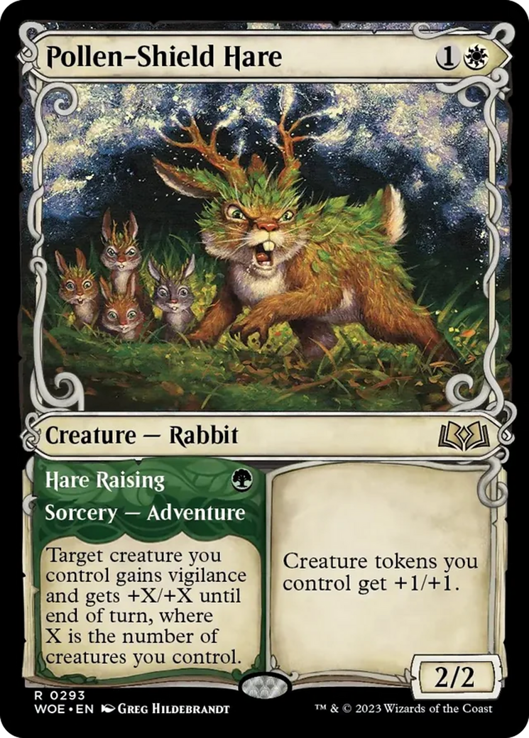 Pollen-Shield Hare // Hare Raising (Showcase) [Wilds of Eldraine] | The Time Vault CA