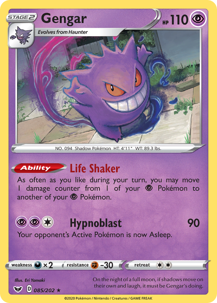 Gengar (085/202) [Sword & Shield: Base Set] | The Time Vault CA