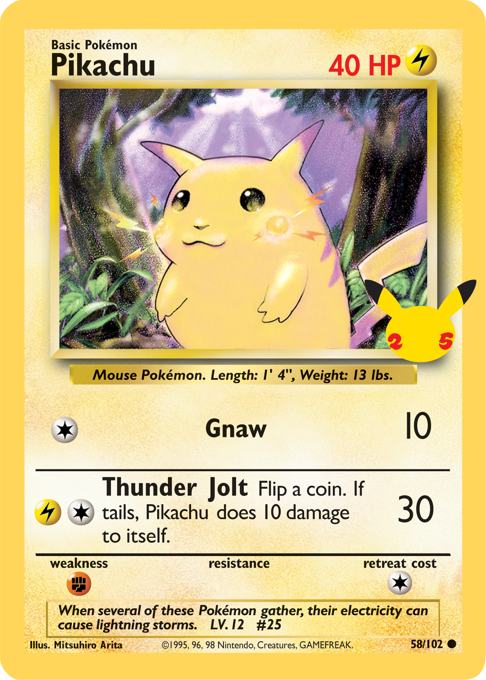 Pikachu (58/102) (Jumbo Card) [First Partner Pack] | The Time Vault CA