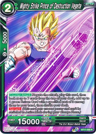 Mighty Strike Prince of Destruction Vegeta (BT11-068) [Vermilion Bloodline] | The Time Vault CA