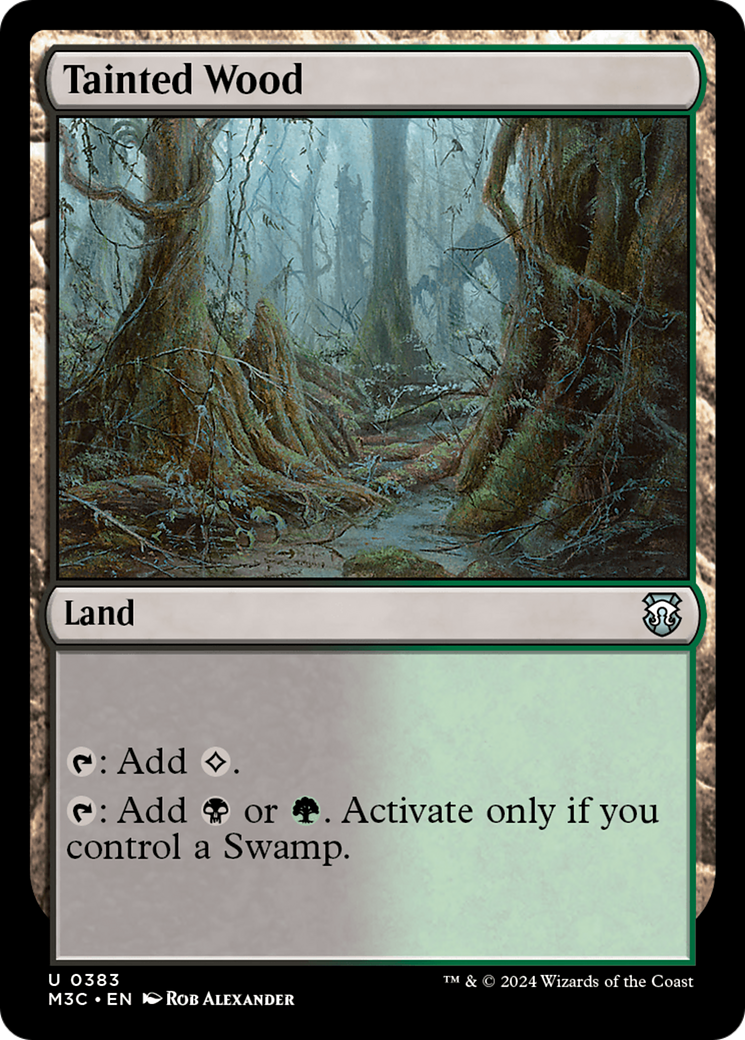 Tainted Wood (Ripple Foil) [Modern Horizons 3 Commander] | The Time Vault CA