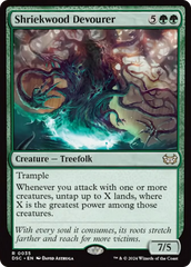 Shriekwood Devourer (Extended Art) [Duskmourn: House of Horror Commander] | The Time Vault CA