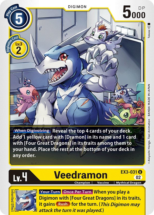 Veedramon [EX3-031] [Draconic Roar] | The Time Vault CA