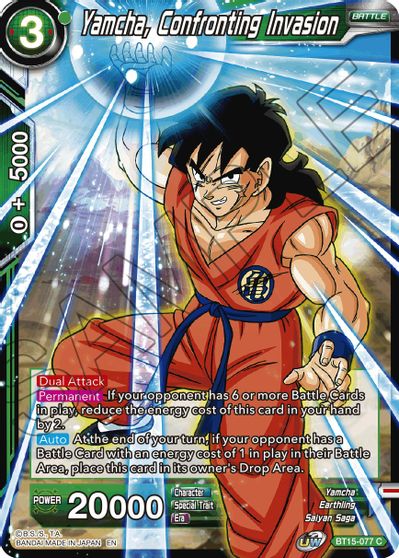 Yamcha, Confronting Invasion (BT15-077) [Saiyan Showdown] | The Time Vault CA