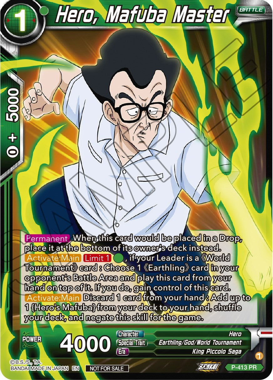 Hero, Mafuba Master (Zenkai Series Tournament Pack Vol.1) (P-413) [Tournament Promotion Cards] | The Time Vault CA