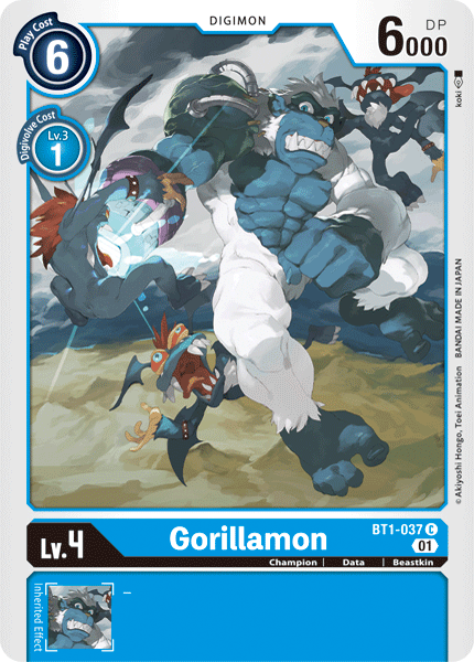 Gorillamon [BT1-037] (Alternative Art) [Starter Deck: Ulforce Veedramon] | The Time Vault CA