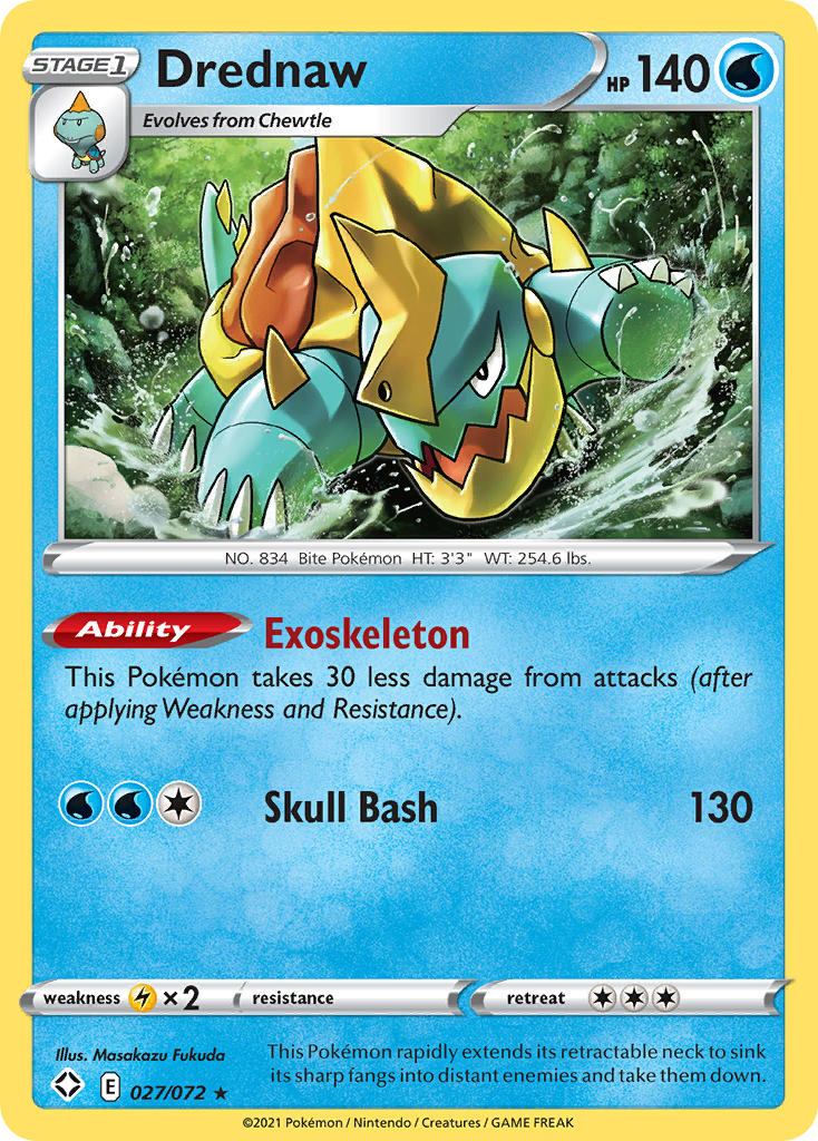 Drednaw (027/072) [Sword & Shield: Shining Fates] | The Time Vault CA