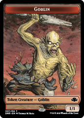 Goblin // Construct Double-Sided Token [Dominaria Remastered Tokens] | The Time Vault CA