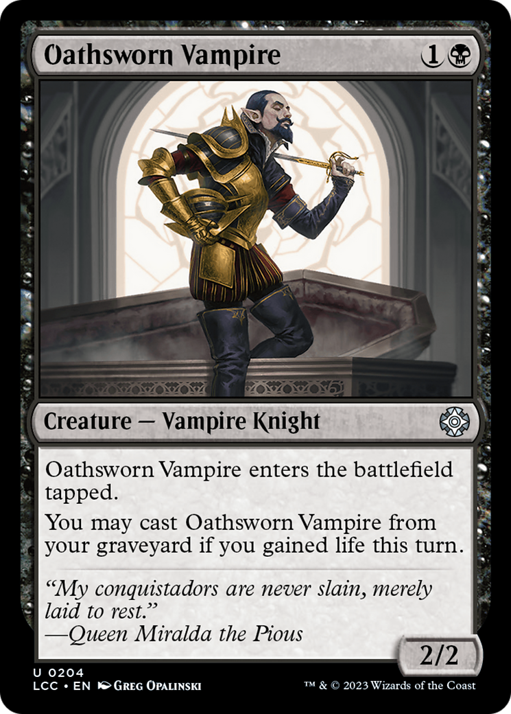 Oathsworn Vampire [The Lost Caverns of Ixalan Commander] | The Time Vault CA
