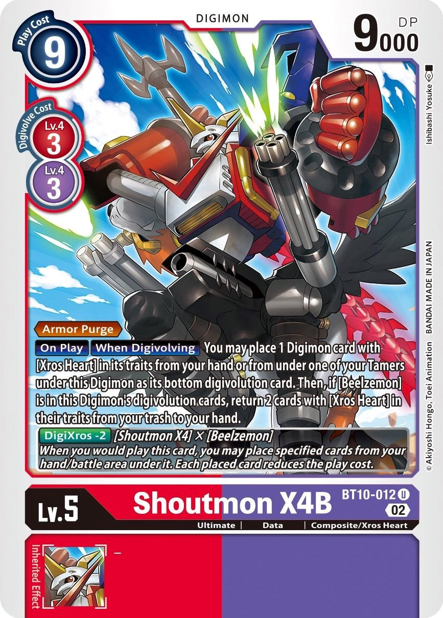 Shoutmon X4B [BT10-012] [Xros Encounter] | The Time Vault CA