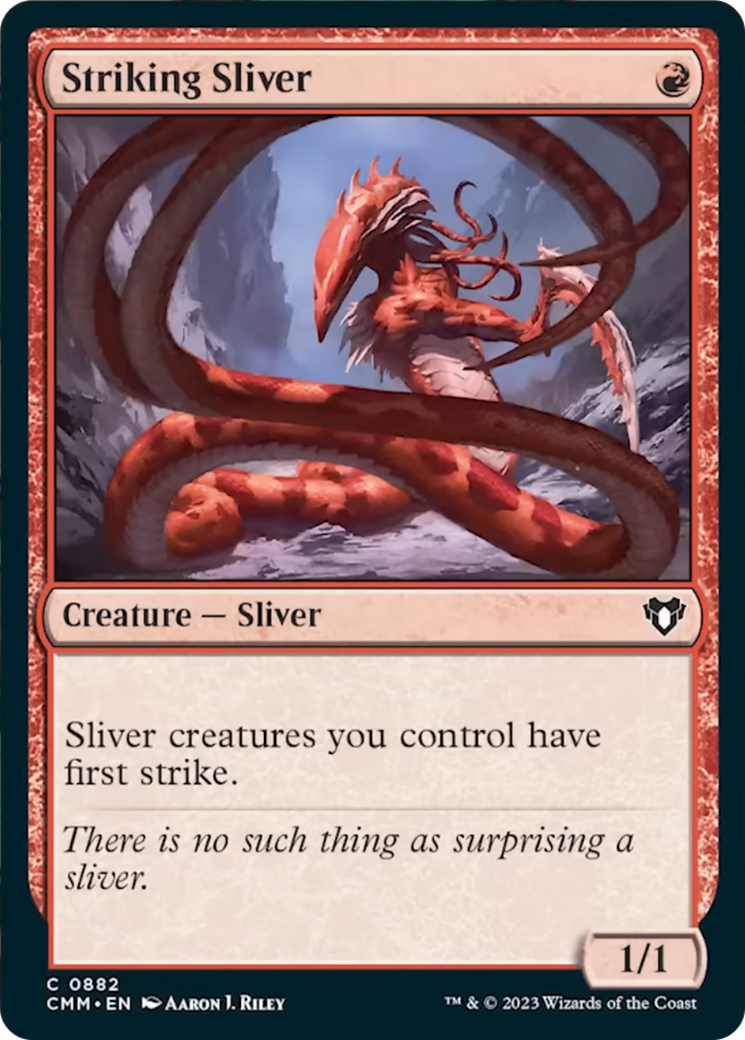 Striking Sliver [Commander Masters] | The Time Vault CA