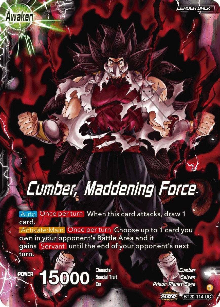 Evil Saiyan // Cumber, Maddening Force (BT20-114) [Power Absorbed] | The Time Vault CA