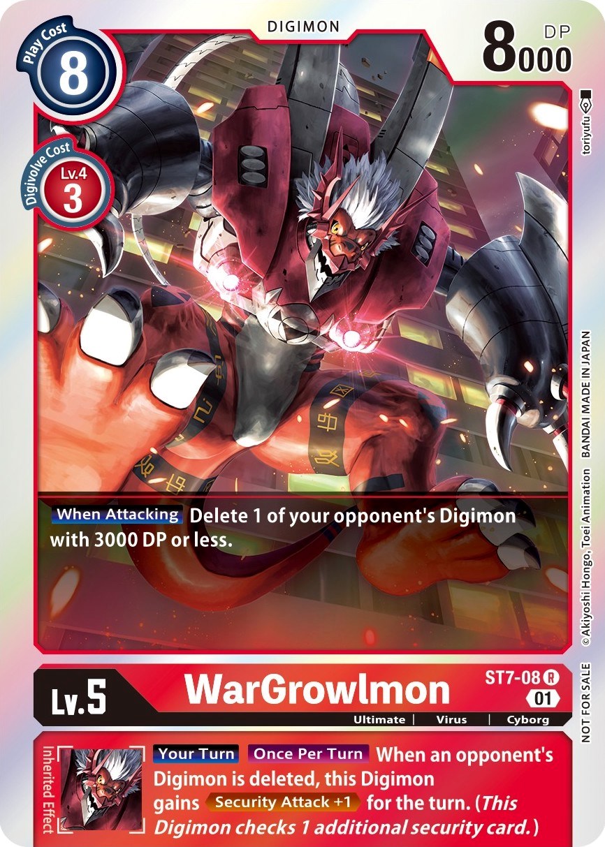 WarGrowlmon [ST7-08] (Gen Con 2022) [Starter Deck: Gallantmon Promos] | The Time Vault CA