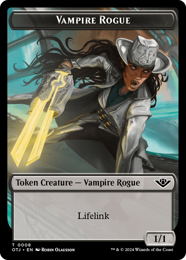 Vampire Rogue Token [Outlaws of Thunder Junction Tokens] | The Time Vault CA