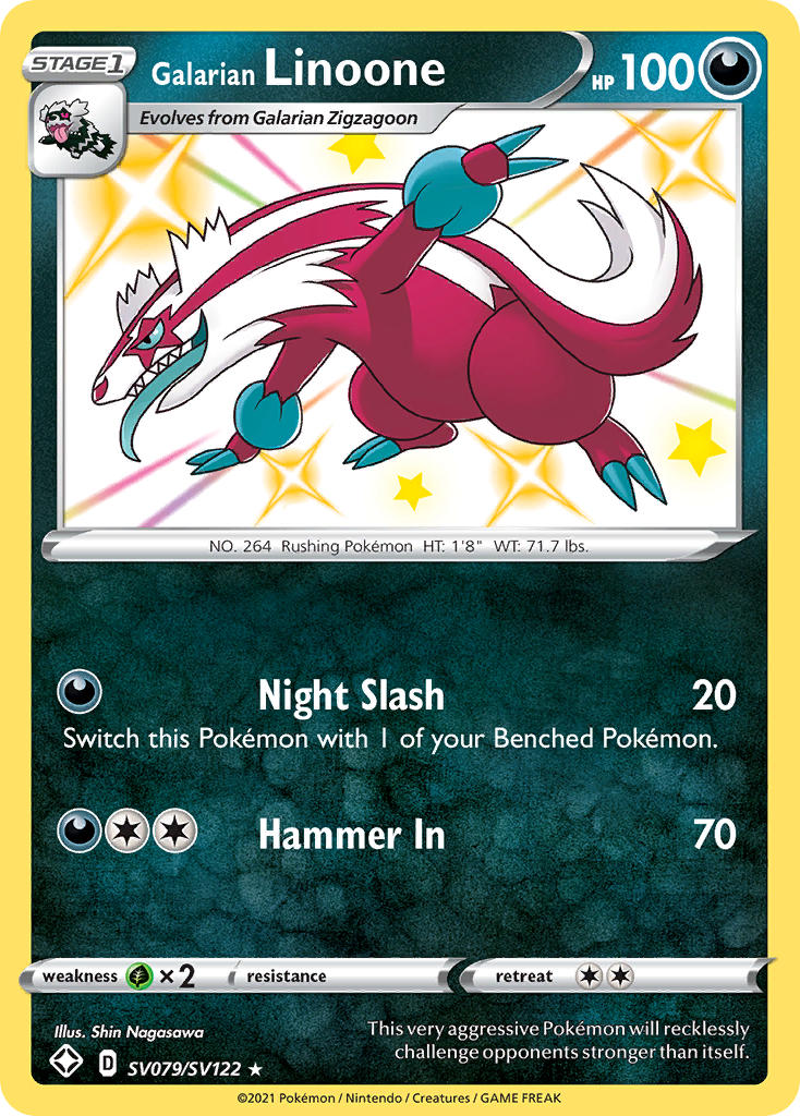 Galarian Linoone (SV079/SV122) [Sword & Shield: Shining Fates] | The Time Vault CA