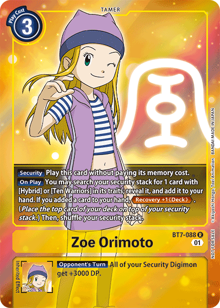 Zoe Orimoto [BT7-088] (Alternative Art - Box Topper) [Next Adventure] | The Time Vault CA