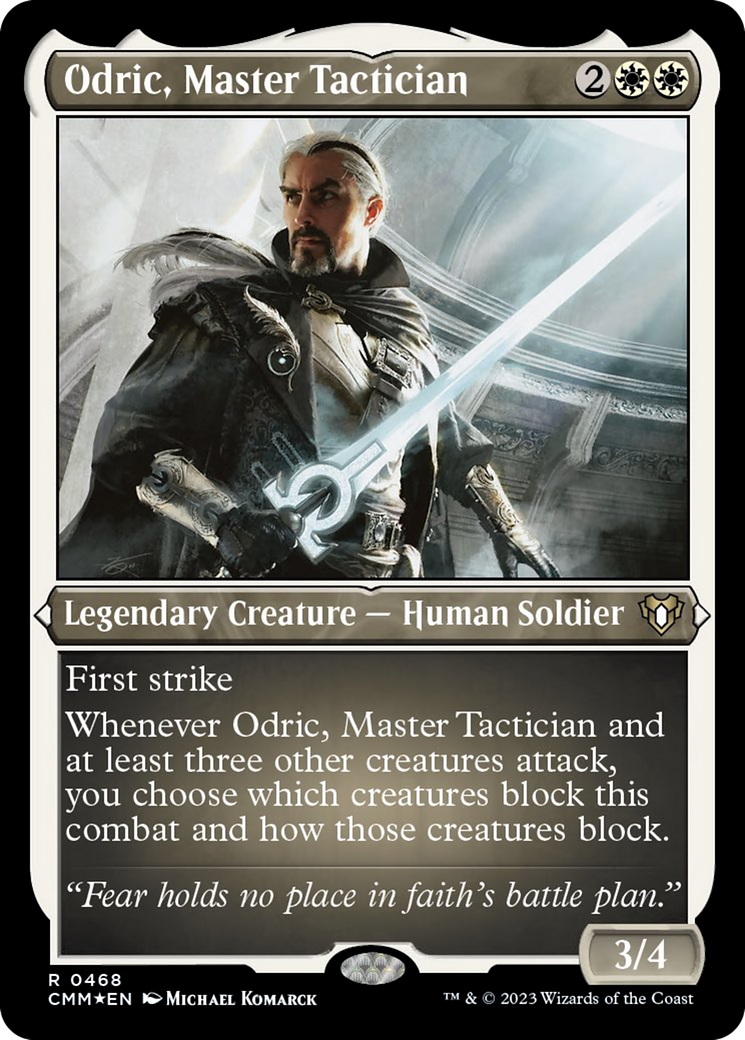 Odric, Master Tactician (Foil Etched) [Commander Masters] | The Time Vault CA