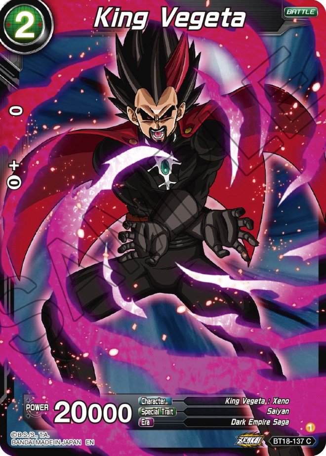 King Vegeta (BT18-137) [Dawn of the Z-Legends] | The Time Vault CA