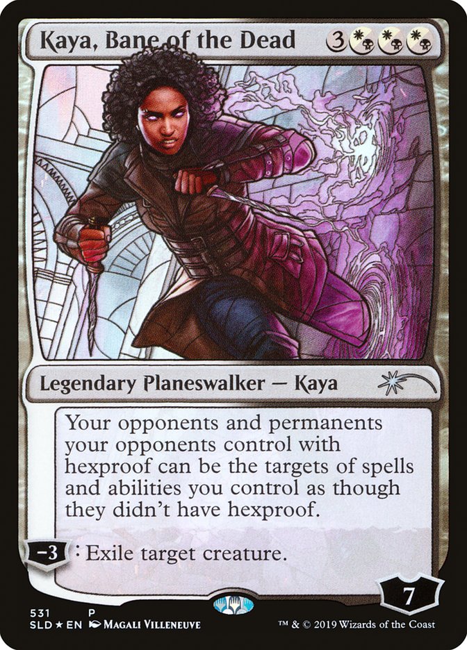 Kaya, Bane of the Dead (Stained Glass) [Secret Lair Drop Promos] | The Time Vault CA