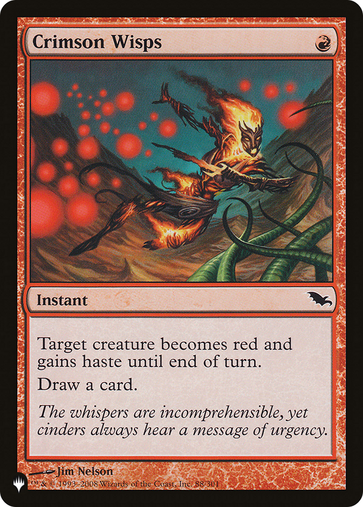 Crimson Wisps [The List] | The Time Vault CA