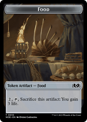 Rat // Food (0010) Double-Sided Token [Wilds of Eldraine Tokens] | The Time Vault CA