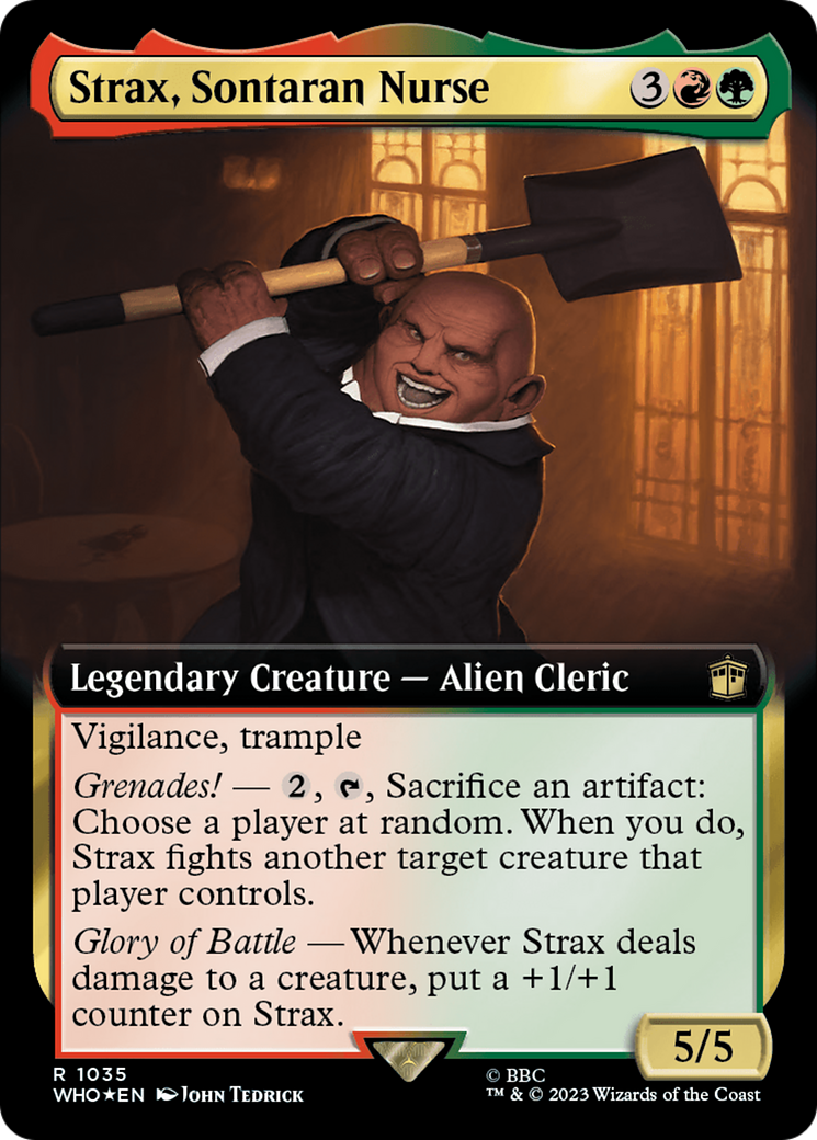Strax, Sontaran Nurse (Extended Art) (Surge Foil) [Doctor Who] | The Time Vault CA