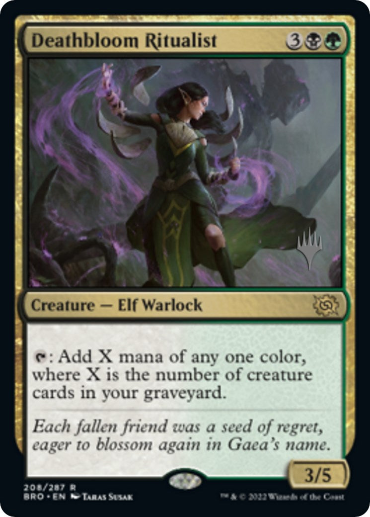 Deathbloom Ritualist (Promo Pack) [The Brothers' War Promos] | The Time Vault CA