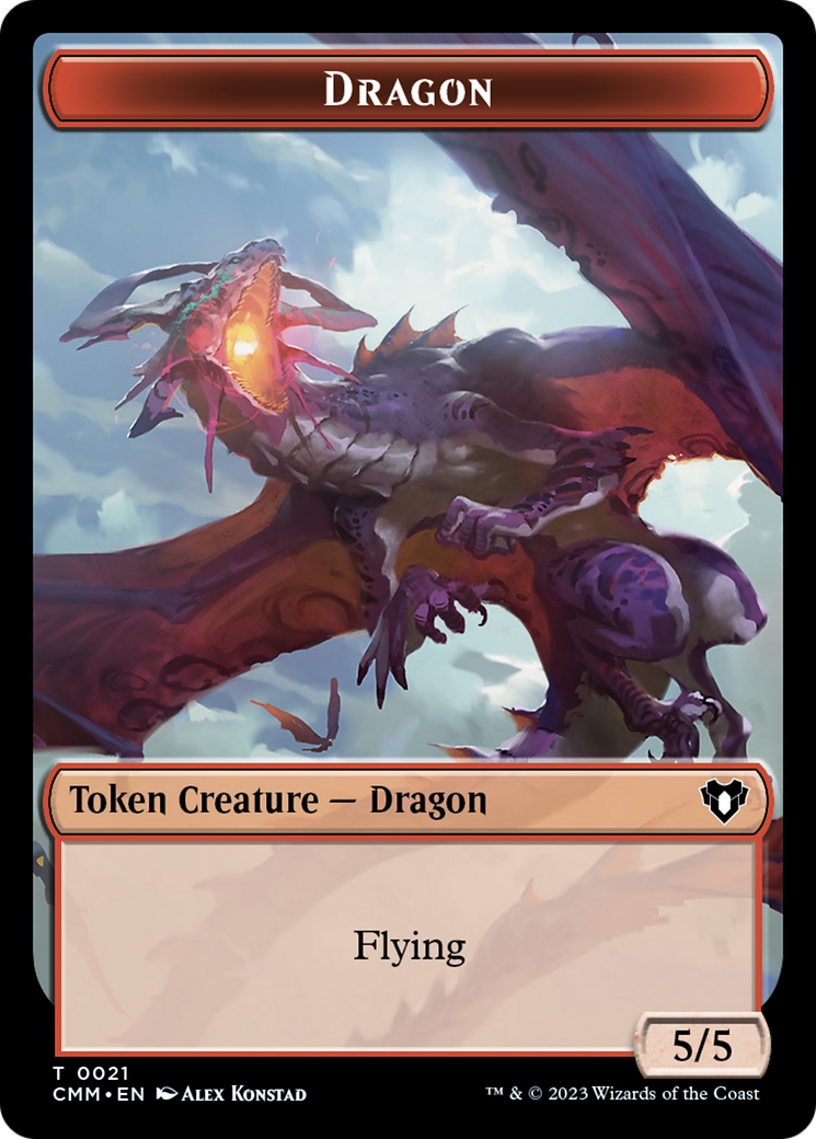 Dragon Token (21) [Commander Masters Tokens] | The Time Vault CA