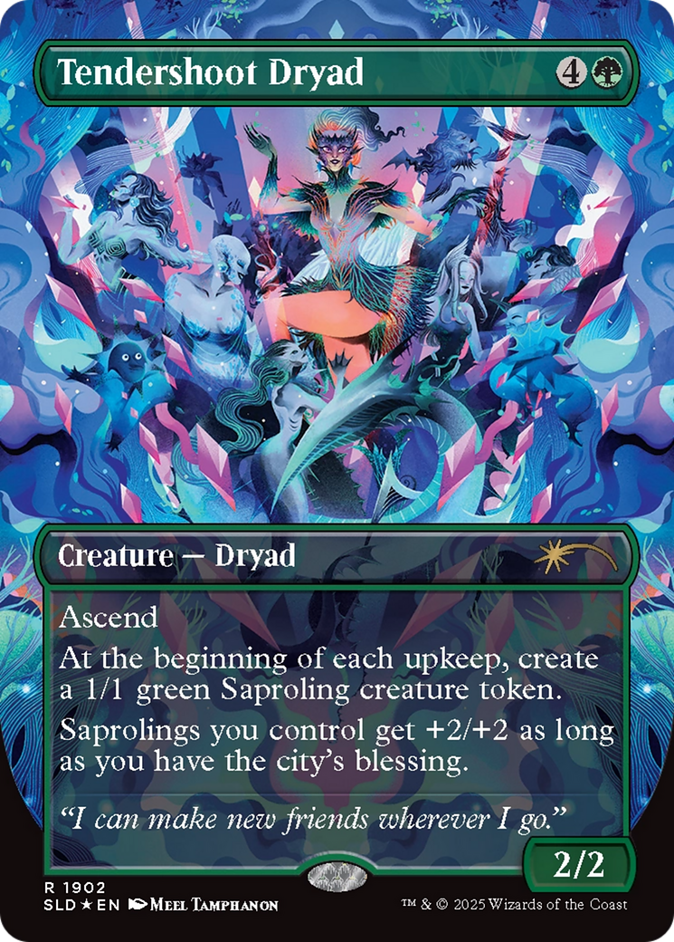 Tendershoot Dryad (Double Rainbow Foil) [Secret Lair Drop Series] | The Time Vault CA