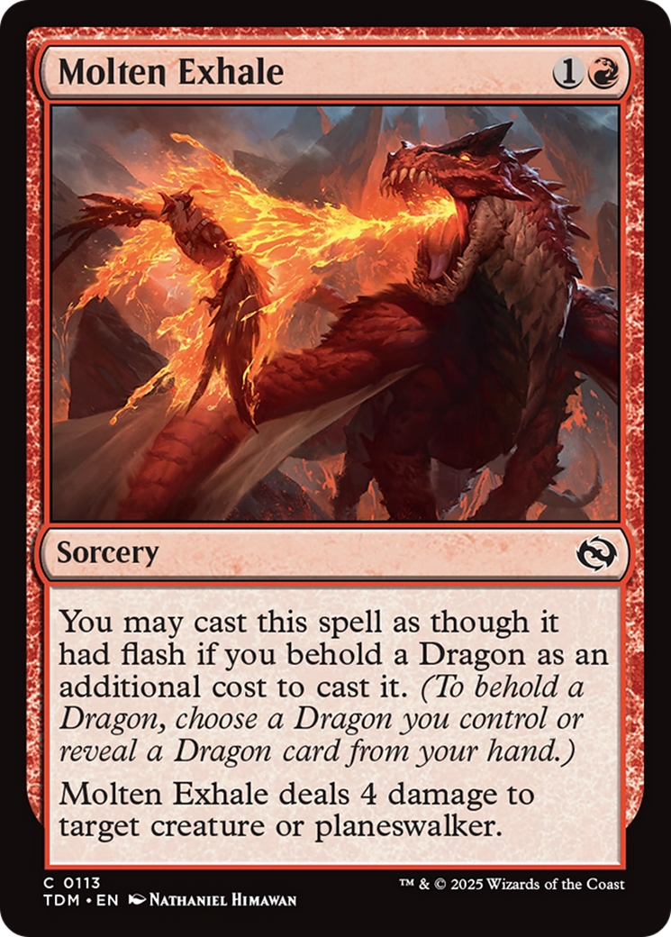Molten Exhale [Tarkir: Dragonstorm] | The Time Vault CA