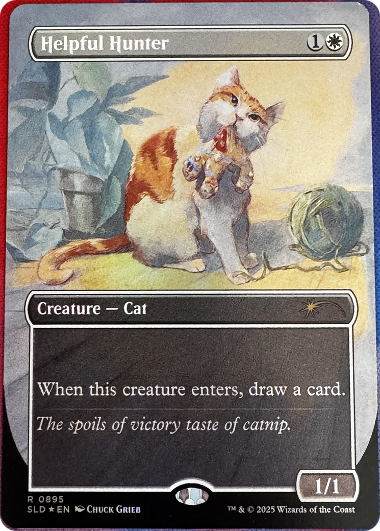 Helpful Hunter (0895) (Rainbow Foil) [Secret Lair Drop Series] | The Time Vault CA