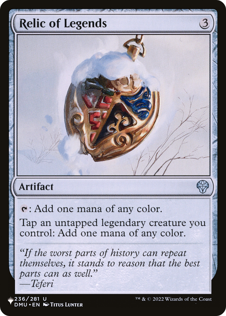 Relic of Legends [The List] | The Time Vault CA