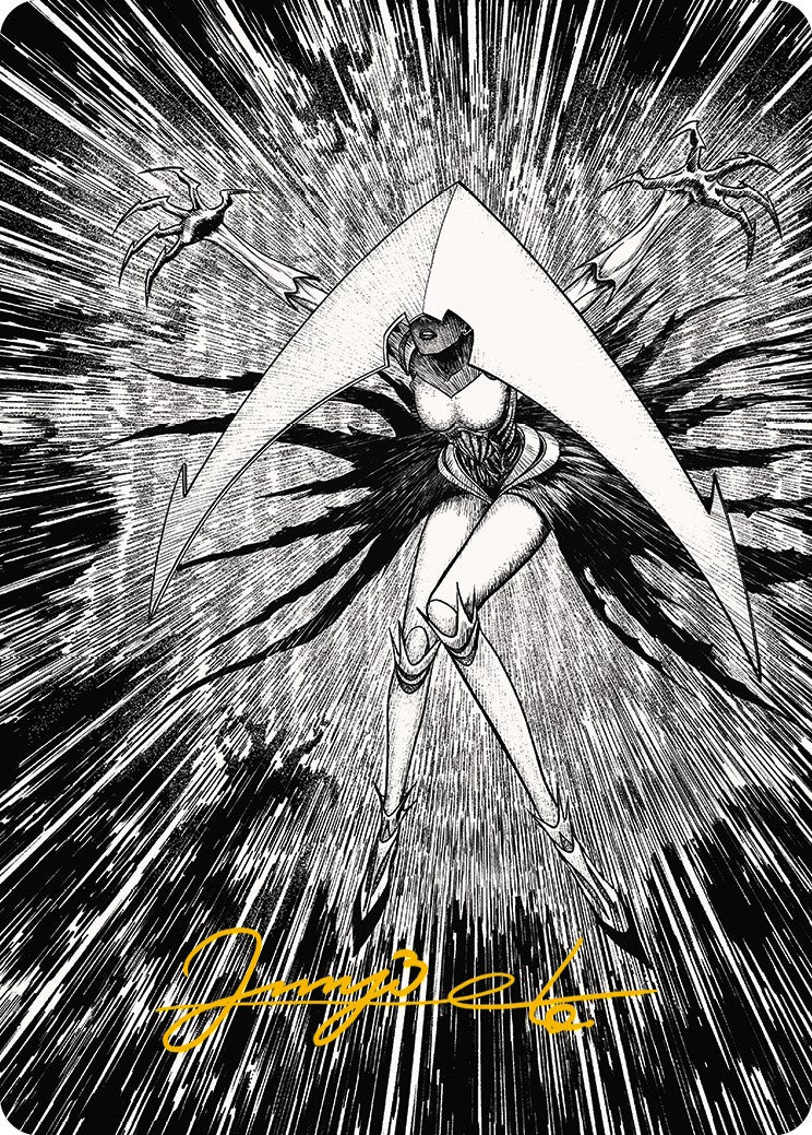 Elesh Norn, Mother of Machines 2 Art Card (Gold-Stamped Signature) [Phyrexia: All Will Be One Art Series] | The Time Vault CA