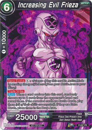 Increasing Evil Frieza (P-037) [Promotion Cards] | The Time Vault CA