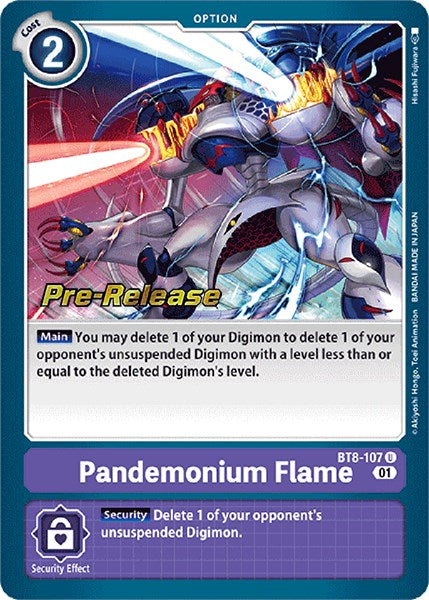 Pandemonium Flame [BT8-107] [New Awakening Pre-Release Cards] | The Time Vault CA