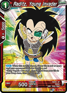 Raditz, Young Invader (P-294) [Tournament Promotion Cards] | The Time Vault CA