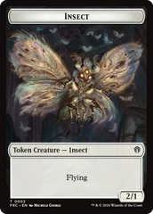 Insect // Rogue Double-Sided Token [Reality Fracture Commander Tokens] | The Time Vault CA