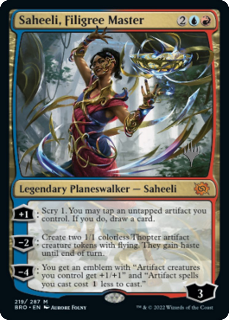 Saheeli, Filigree Master (Promo Pack) [The Brothers' War Promos] | The Time Vault CA