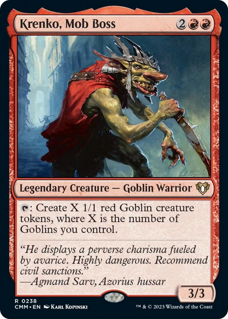 Krenko, Mob Boss [Commander Masters] | The Time Vault CA