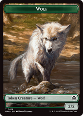 Wolf (0009) // Wolf (0018) Double-Sided Token [Innistrad Remastered Tokens] | The Time Vault CA