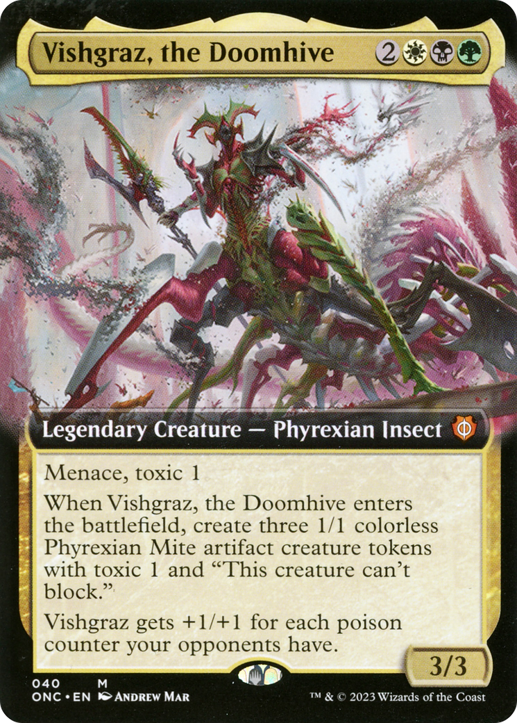 Vishgraz, the Doomhive (Extended Art) [Phyrexia: All Will Be One Commander] | The Time Vault CA