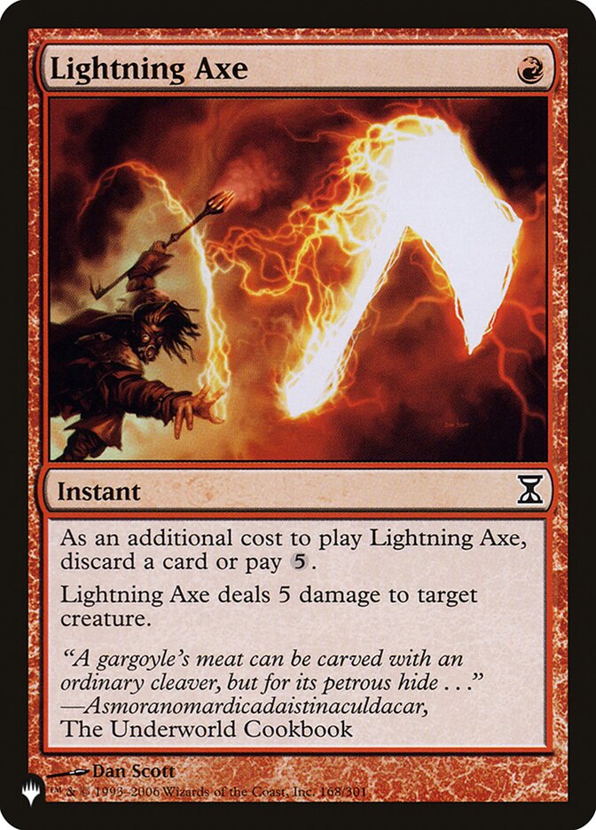 Lightning Axe [The List] | The Time Vault CA