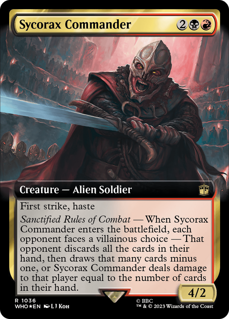 Sycorax Commander (Extended Art) (Surge Foil) [Doctor Who] | The Time Vault CA