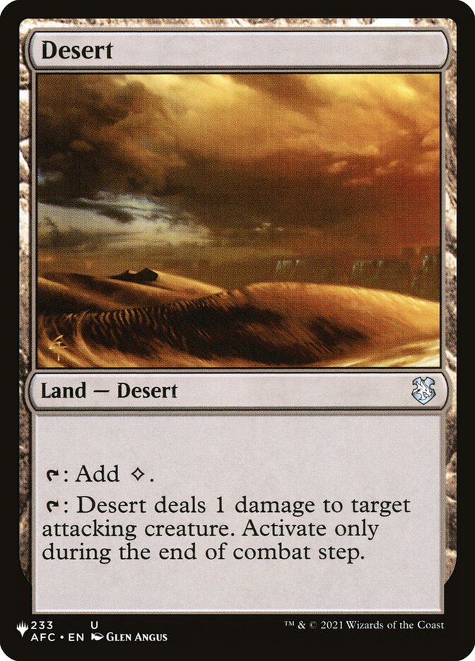 Desert [The List] | The Time Vault CA