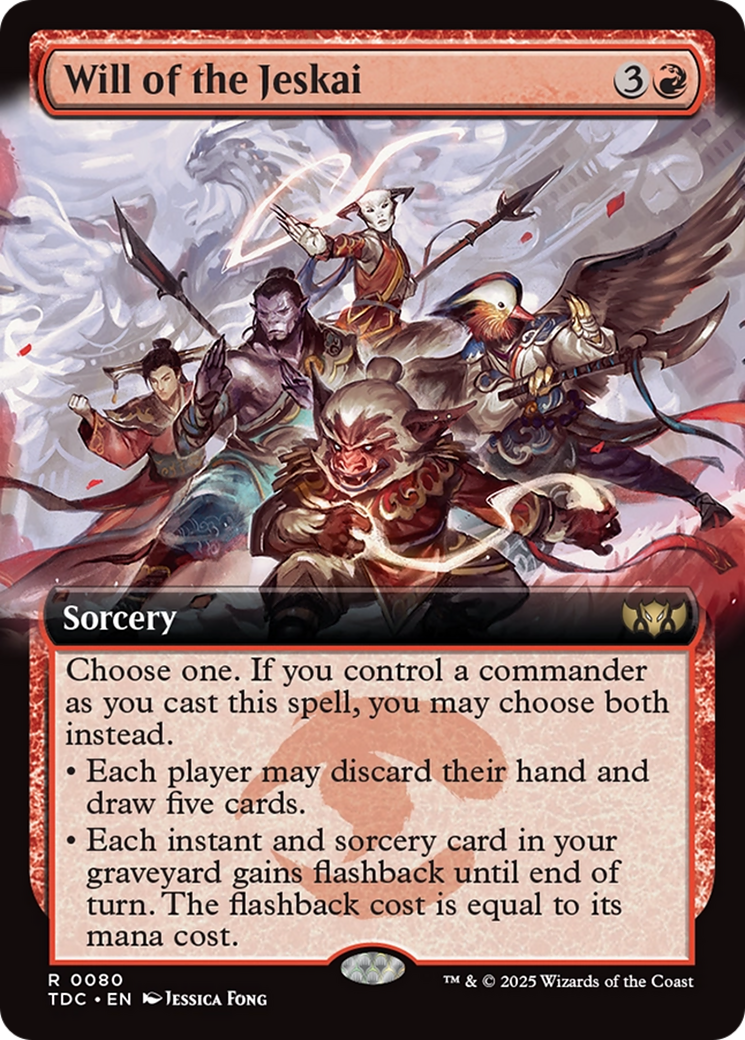 Will of the Jeskai (Extended Art) [Tarkir: Dragonstorm Commander] | The Time Vault CA