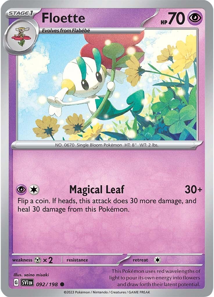 Floette (092/198) [Scarlet & Violet: Base Set] | The Time Vault CA