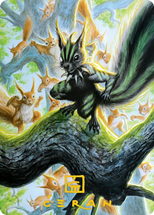 Chatterfang, Squirrel General Art Card (67) (Gold-Stamped Signature) [Modern Horizons 2 Art Series] | The Time Vault CA