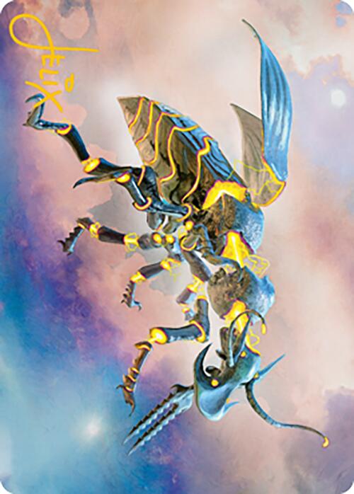 Zabaz, the Glimmerwasp Art Card (Gold-Stamped Signature) [Modern Horizons 2 Art Series] | The Time Vault CA