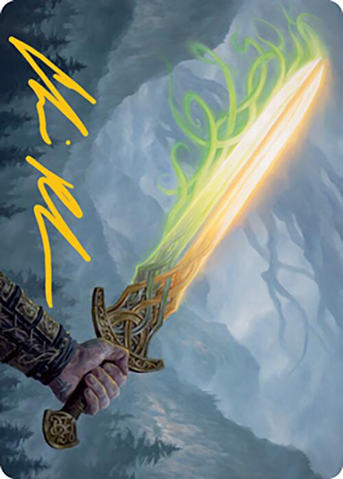 Sword of Hearth and Home Art Card (Gold-Stamped Signature) [Modern Horizons 2 Art Series] | The Time Vault CA